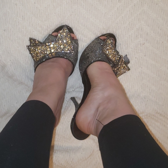 Miu Miu prada glitter mules shoes size 8 - Picture 5 of 11
